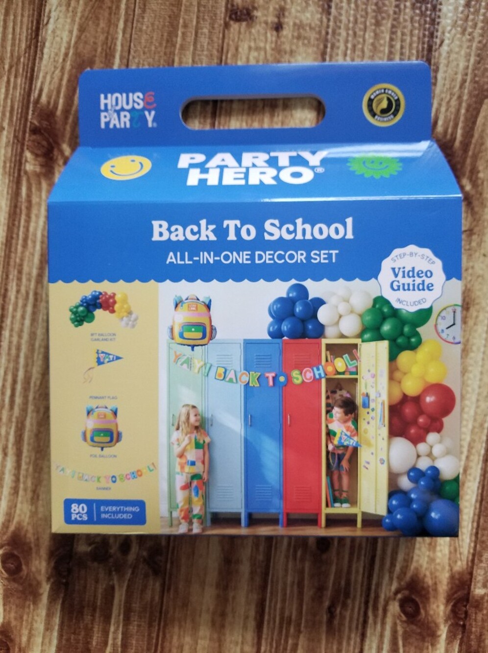House of Party Back To School All In One Decor Set Balloon Kit NEW DIY